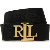 Lauren Accesorios Riem bruin / goud / zwart
