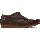 Clarks Clarksvoor mannen. 26159432 Shacre II Run bruin leren schoenen (44.5), Leer, Plat, Veters, Casual