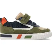 Geox Khaki Blauwe Groene Sneaker maat 20