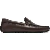BOSS Loafers van nappaleer met metalen merkaccent en doorlopende zool Maat 41