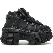 New rock Veterlaarzen 'Wall106-S12' zwart