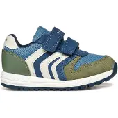 Geox Alben Groen-Blauwe Velcroschoen