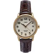 Timex Easy Reader T20071 Horloge - Leer - Bruin - Ø 25 mm