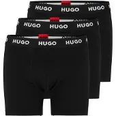 HUGO Boxershorts zwart / wit