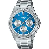 Casio Collection Heren Zilveren Horloge MTP-1375PD-2A2VEF