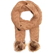 GUESS Sjaal Scarf 25X180 Coffee Cream Lichtbruin