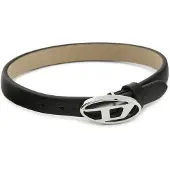 Diesel Armband 'Stackables' zwart / zilver