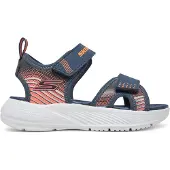 SKECHERS Kids Open schoenen 'MICROSPEC-SPLASH' navy / oranje / wit