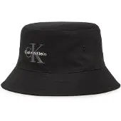 Calvin Klein Jeans Hoed 'CK Monogram Embroidery' grijs / zwart