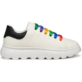 Geox Meisjes Puffypop Sneakers Wit/Fuchsia