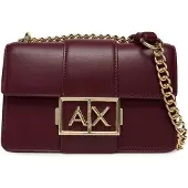 Armani Exchange Schoudertas 'JODIE' kastanjebruin / goud