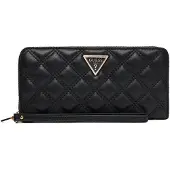 GUESS Portemonnee 'GIULLY II SLG LARGE ZIP AROUND' zwart