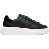 GUESS Sneakers laag 'ELBAN' zwart / zilver