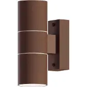 Calex Wandlamp buiten GU10 | Up & Down | Rond | IP54 | Roestkleur