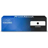 PrintAbout Toner 55B2000 Zwart geschikt voor Lexmark