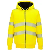 Portwest Winter Hoodie Met Rits Pw321 Hi-vis | Maat: 4XL