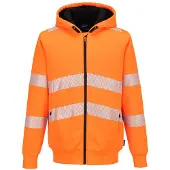 Portwest Winter Hoodie Met Rits Pw321 Hi-vis | Maat: L