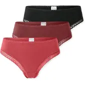 Schiesser String kersrood / vuurrood / zwart