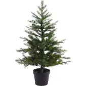Everlands Mini kerstboom tafelboom H120 D73 cm Grandis pot tree