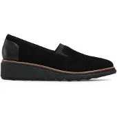Clarks Clarksvoor vrouwen. 26155819 Sharon leren schoenen zwart (37), Leer, 1 tot 3 cm, Geen, Casual