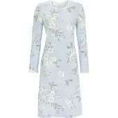 Ringella Warm blauw nachthemd bloemen | Maat 44