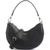 Lacoste Core Essentials Champs Elysees Schoudertas S Leer 24 cm zwart