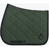 Cavalleria Toscana Diamond Quilted Jersey Zadeldek Pony Wit