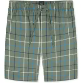 Schiesser Pyjamabroek ' Bermuda - Mix + Relax ' blauw / kaki / wit