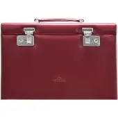 Windrose Sieraden-bewaring 'Merino' rood