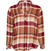 s.Oliver Blouse beige / bruin / rood / donkerrood