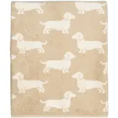 Cawö Douchelaken We love Dogs Nature/Beige