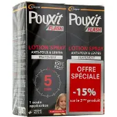 Pouxit Flash Anti-Luizen en Neten Spray Pak van 2 x 150 ml Speciale Aanbieding