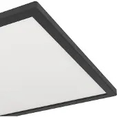 Eglo Slimme badkamer lamp Rovito-Z vierkant - zwart - 39x39cm