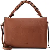 Coccinelle Handtas 'Boheme Grana Double Shoulder Bag' cognac