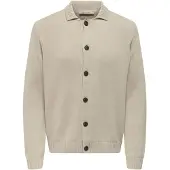 Only & Sons Gebreid vest 'ONSJacob' ecru