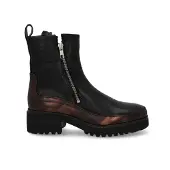 Piedi Nudi Coco 09.02 black anthracite dames enkellaarzen sportief