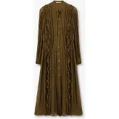 Sissy-Boy Donkergroene Maxi Jurk Met Ruffles | Maat: M