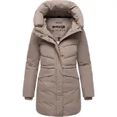 MARIKOO Wintermantel 'Delilah 16' donkerbeige
