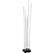 Artemide Architectural Artemide Reeds IP67 LED vloerlamp 1tlg, alu / grijs / zink, Roestvrij staal, Modern