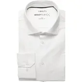 Venti Jerseyflex Modern Fit Jersey overhemd wit, Effen