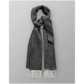 Eton Sjaal grijs, Herringbone