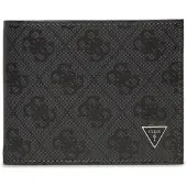 GUESS Portemonnee 'MADRID BLLFLD W COIN POCKET' donkergrijs / zwart