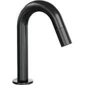 Brauer stripe opbouw fonteinkraan met gebogen uitloop gunmetal geborsteld pvd