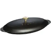 Staub Presentatiebord 31 cm - zwart 0,7 l