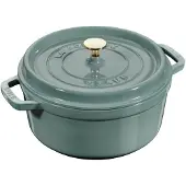 Staub La Cocotte ronde pan gietijzer 3,8 L Eucalyptus hout