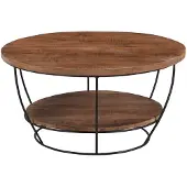 Brix salontafel evan 65x65x34cm mangohout