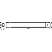 Osram Hanglamp OFFICE LINE, wit / opaal, Werkkamer / Kantoor, Kunststof