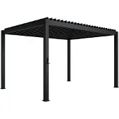 Juskys Pergola / Lamellendak - Tahiti - 3x4 m - Antraciet