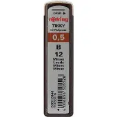 Rotring hoogpolymere navulstiften voor fijne vulpotloden, 0,50mm, B