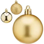 Krist+ Kerstbal Ø 5 cm Gouden Plastic 5 x 6 x 5 cm